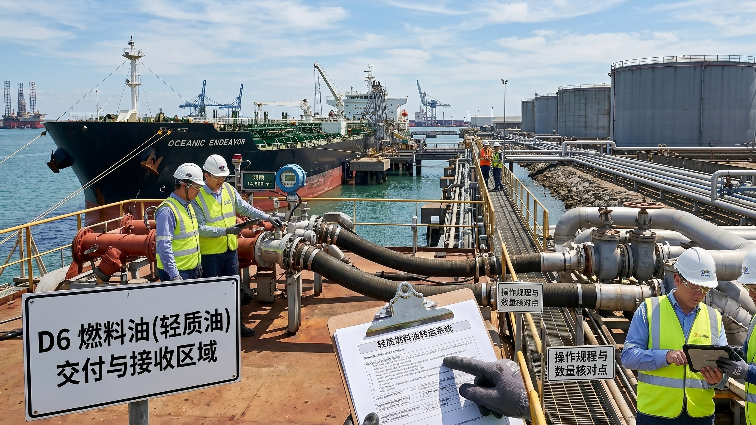 Petroleum terminal and vessel delivery operations