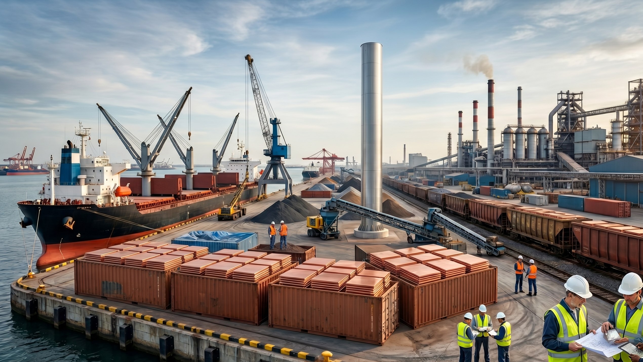 Port, metals and industrial commodity logistics