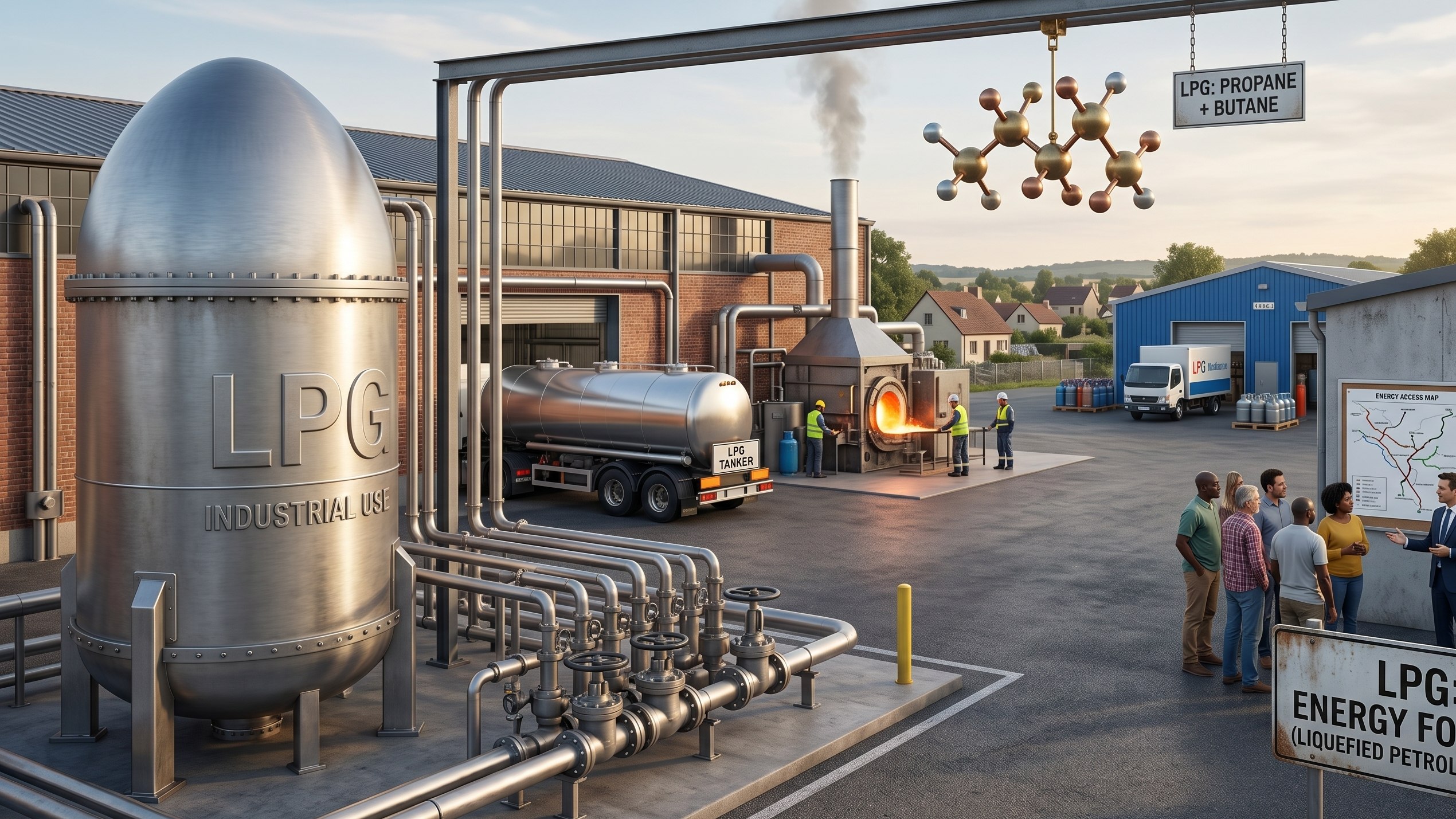 Gas energy terminal and industrial infrastructure